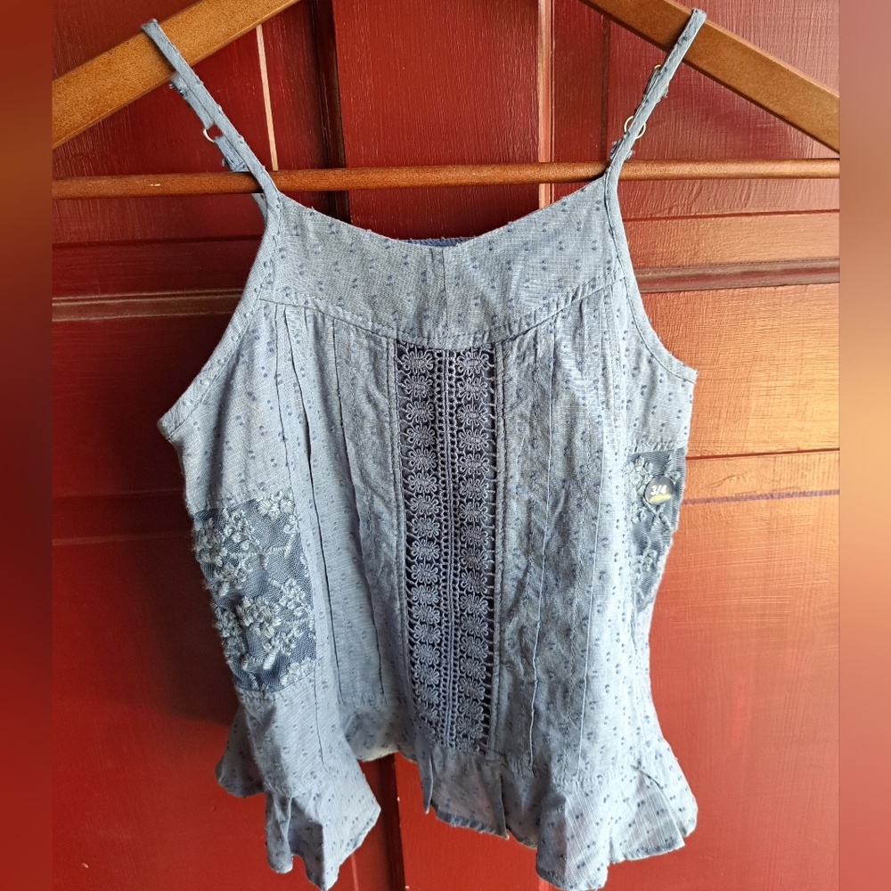 Abercrombie kids blue sleeveless top